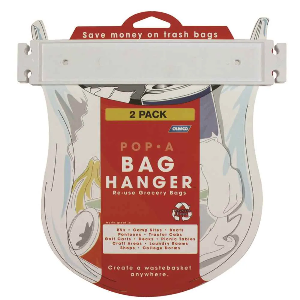 Pop-A-Bag Plastic Bag Hanger 2 Pack