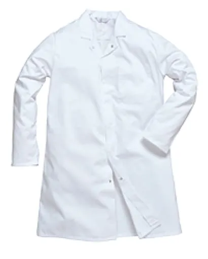 Portwest Men's Food Industry Coat One Pocket Warehouse Coat- 2202