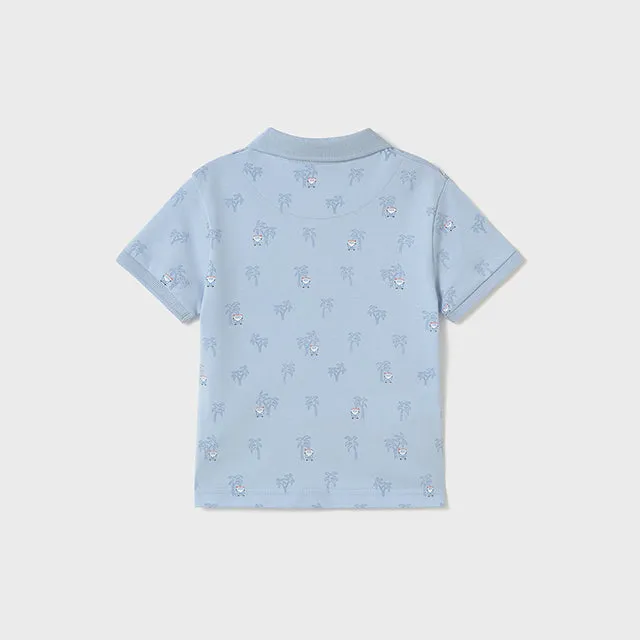 PRE ORDER - NEW SS25 Mayoral Boys Polo Top 1109 Sky/66
