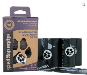 Premium Plant-Based Compostable Dog Poop Bags - 90 Count