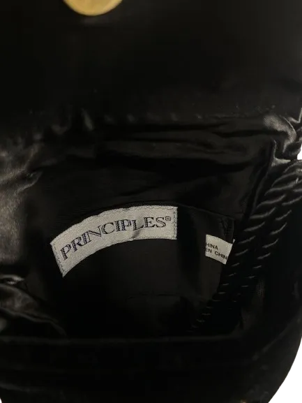 Principles Vintage Black Velvet Crossbody Bag