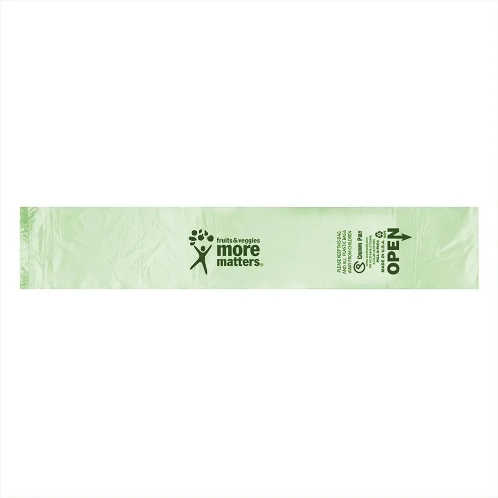 Produce Bag Green PNP Hi- Dens Econ 6 mic  14" x 18" - Case - 3000 Units