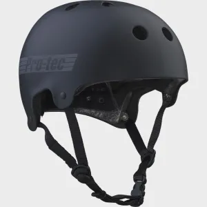PROTEC OLD SCHOOL HELMET - MATT BLACK REFLECTIVE