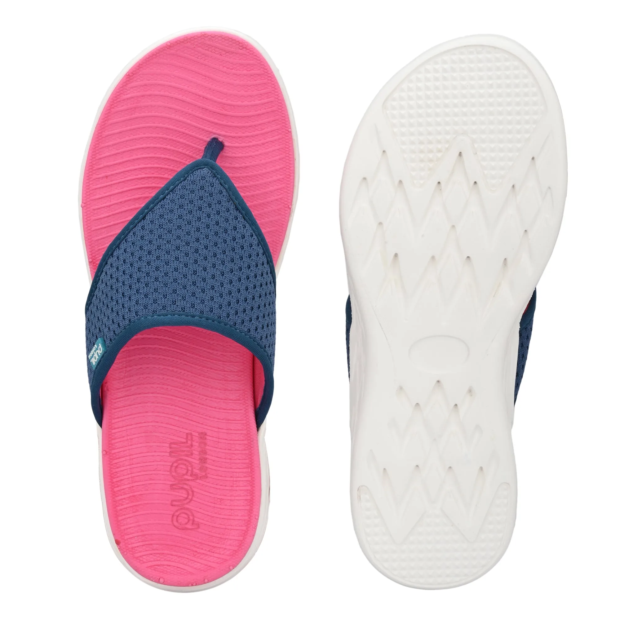 Pupil London Women's KENT-101, Flip-Flop, Pink & Blue