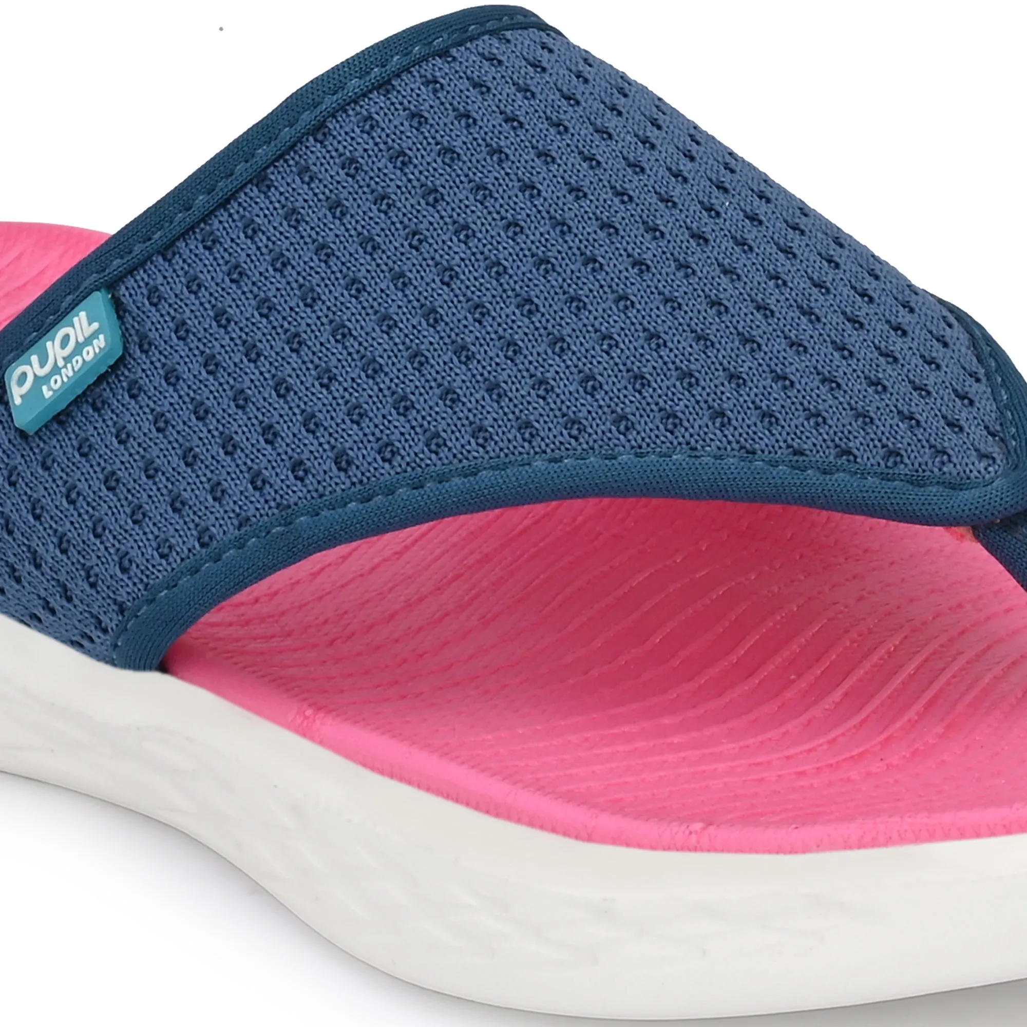 Pupil London Women's KENT-101, Flip-Flop, Pink & Blue