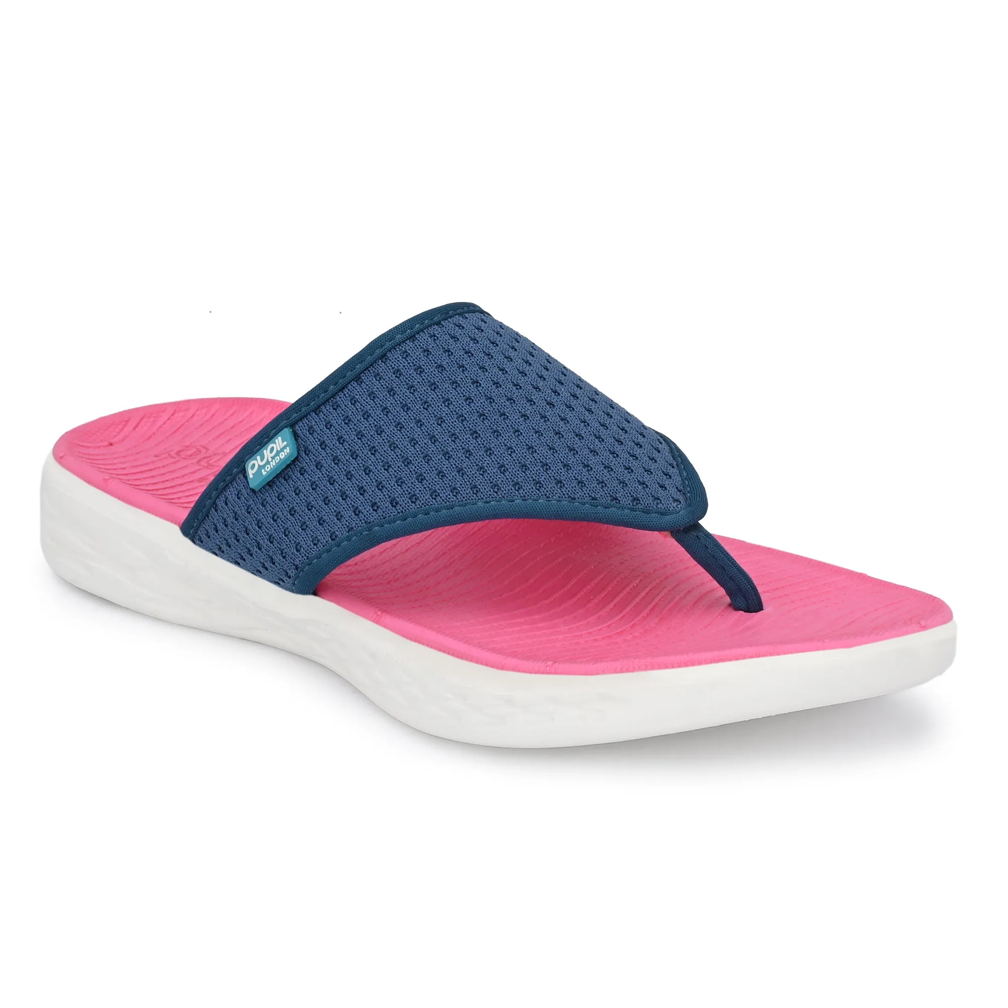 Pupil London Women's KENT-101, Flip-Flop, Pink & Blue