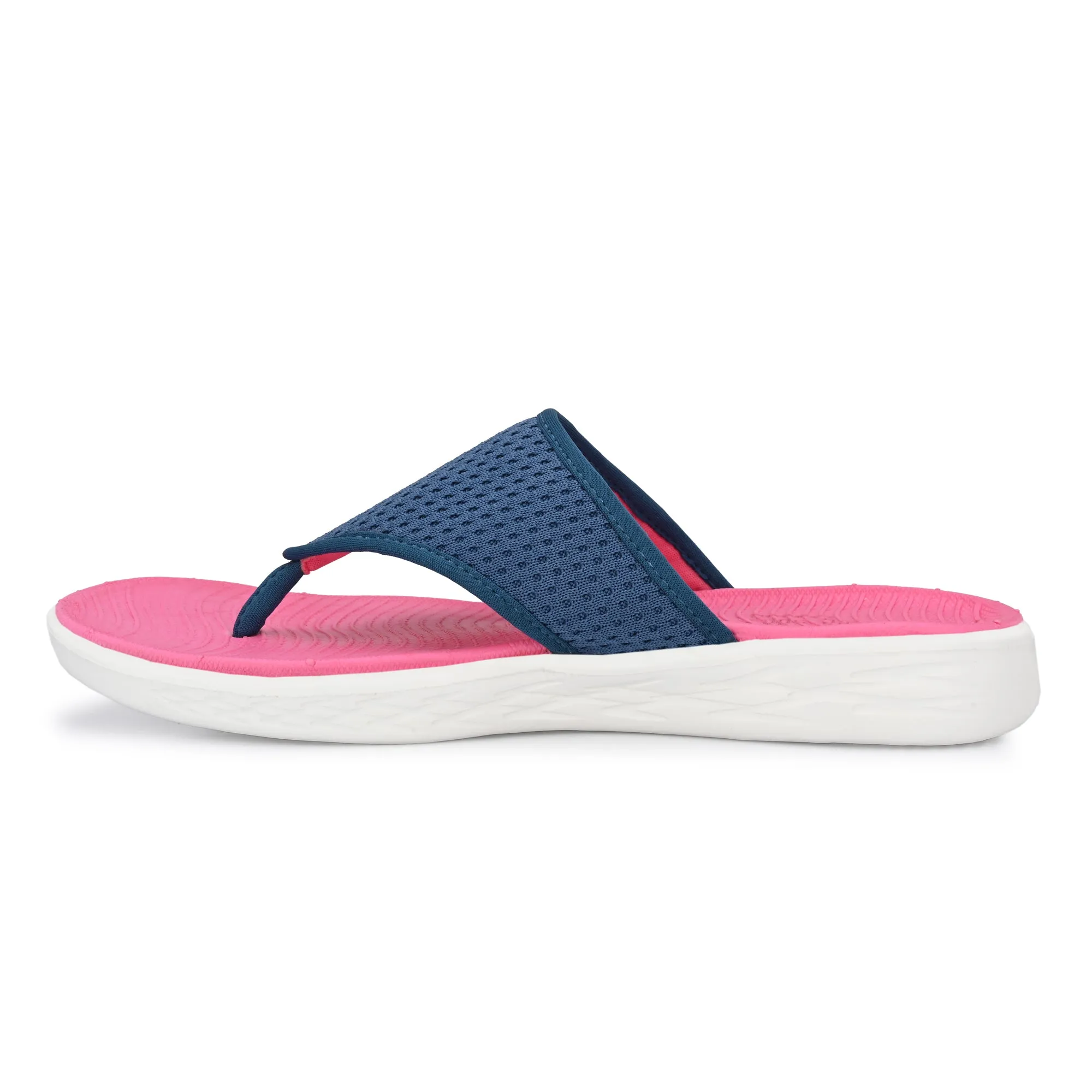Pupil London Women's KENT-101, Flip-Flop, Pink & Blue