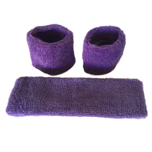 Purple Sweat Band Set (3pc)