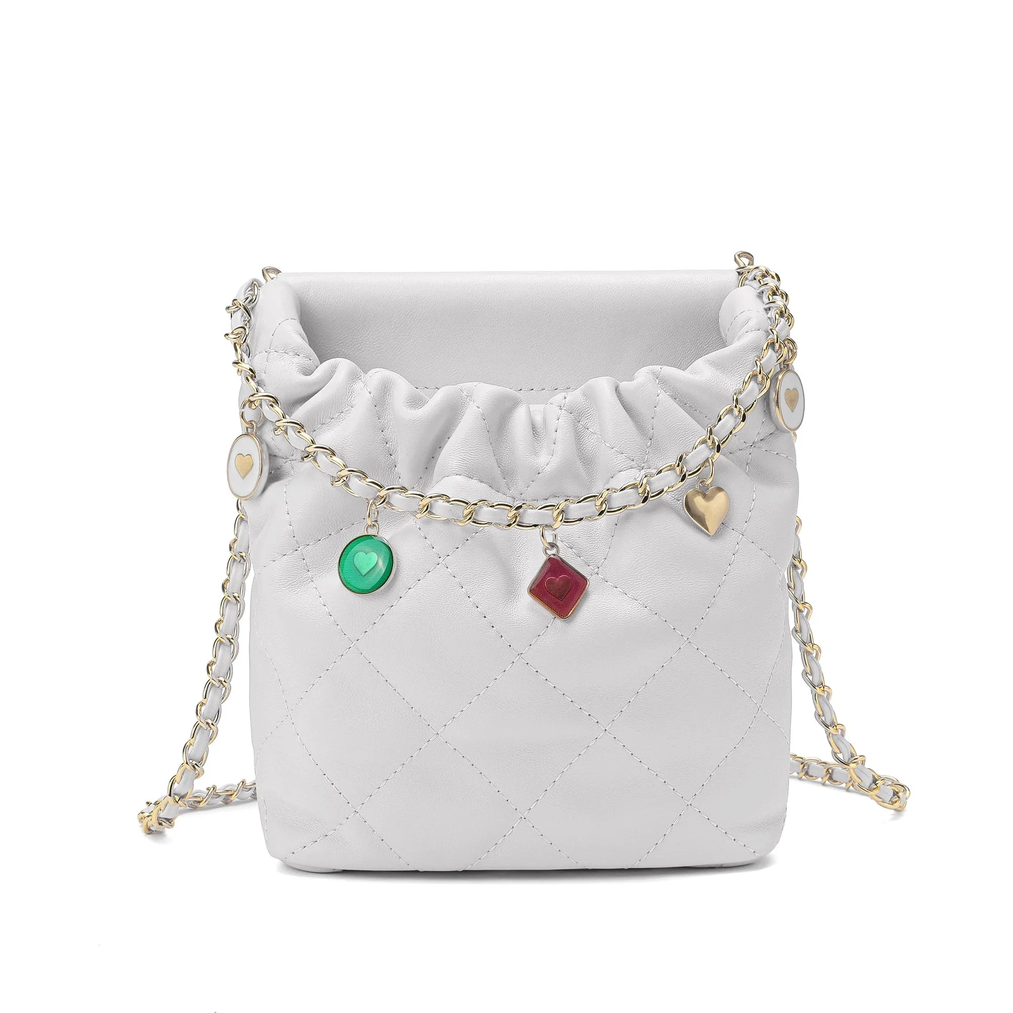 Quilted Sheepskin Leather Crossbody