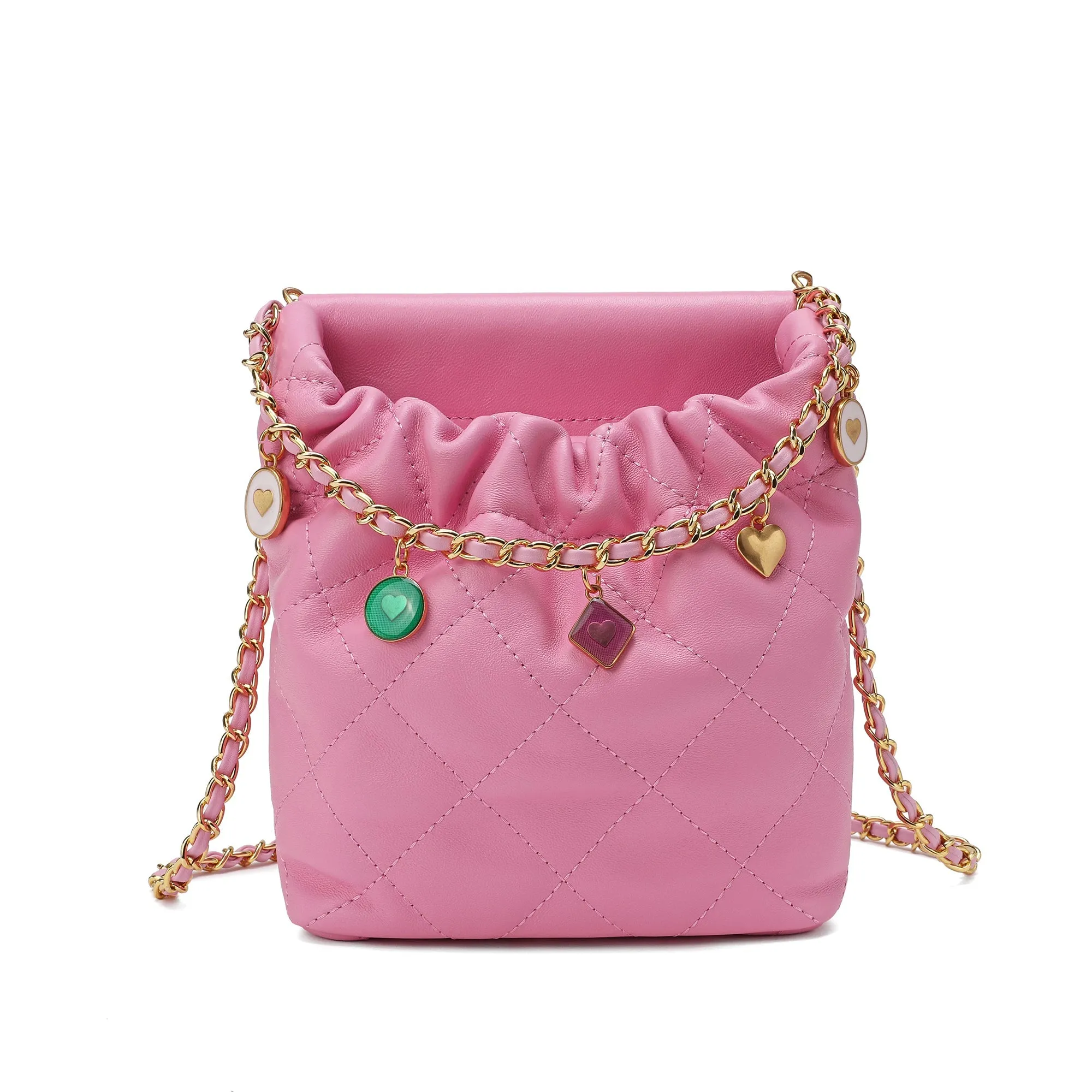 Quilted Sheepskin Leather Crossbody
