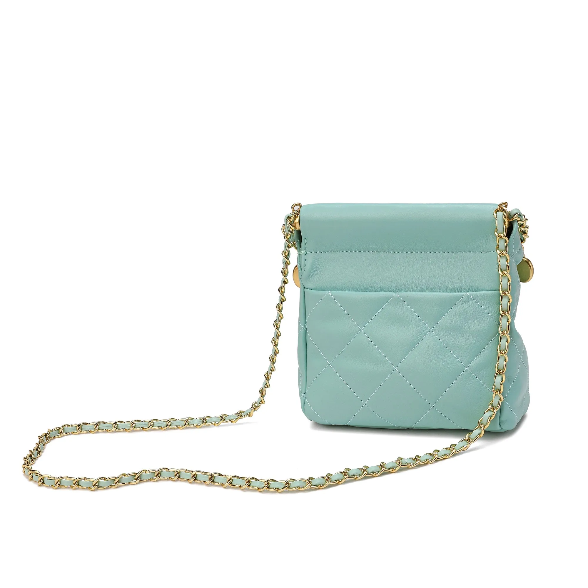 Quilted Sheepskin Leather Crossbody