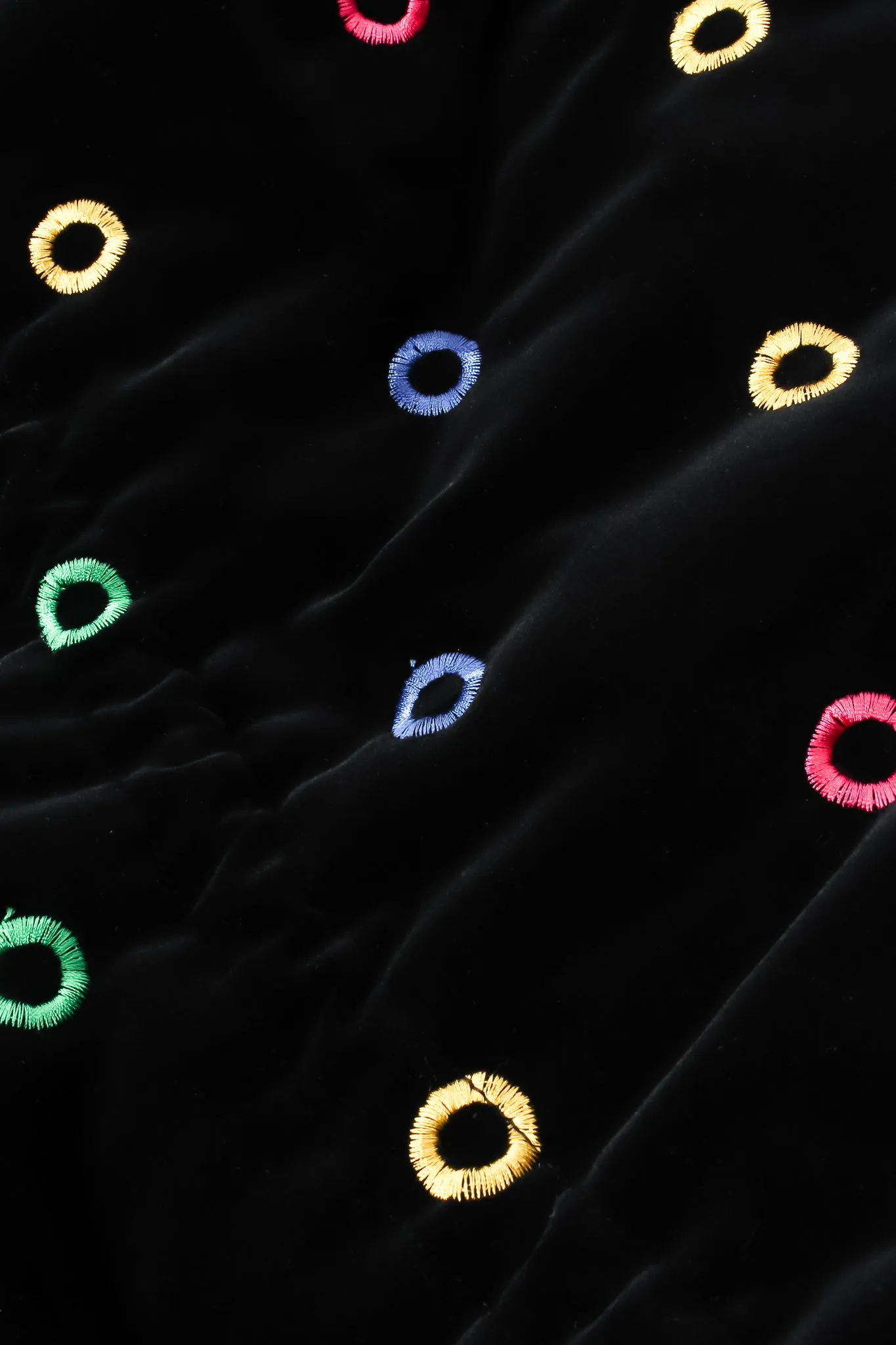Quilted Velvet Rainbow Ring Parka
