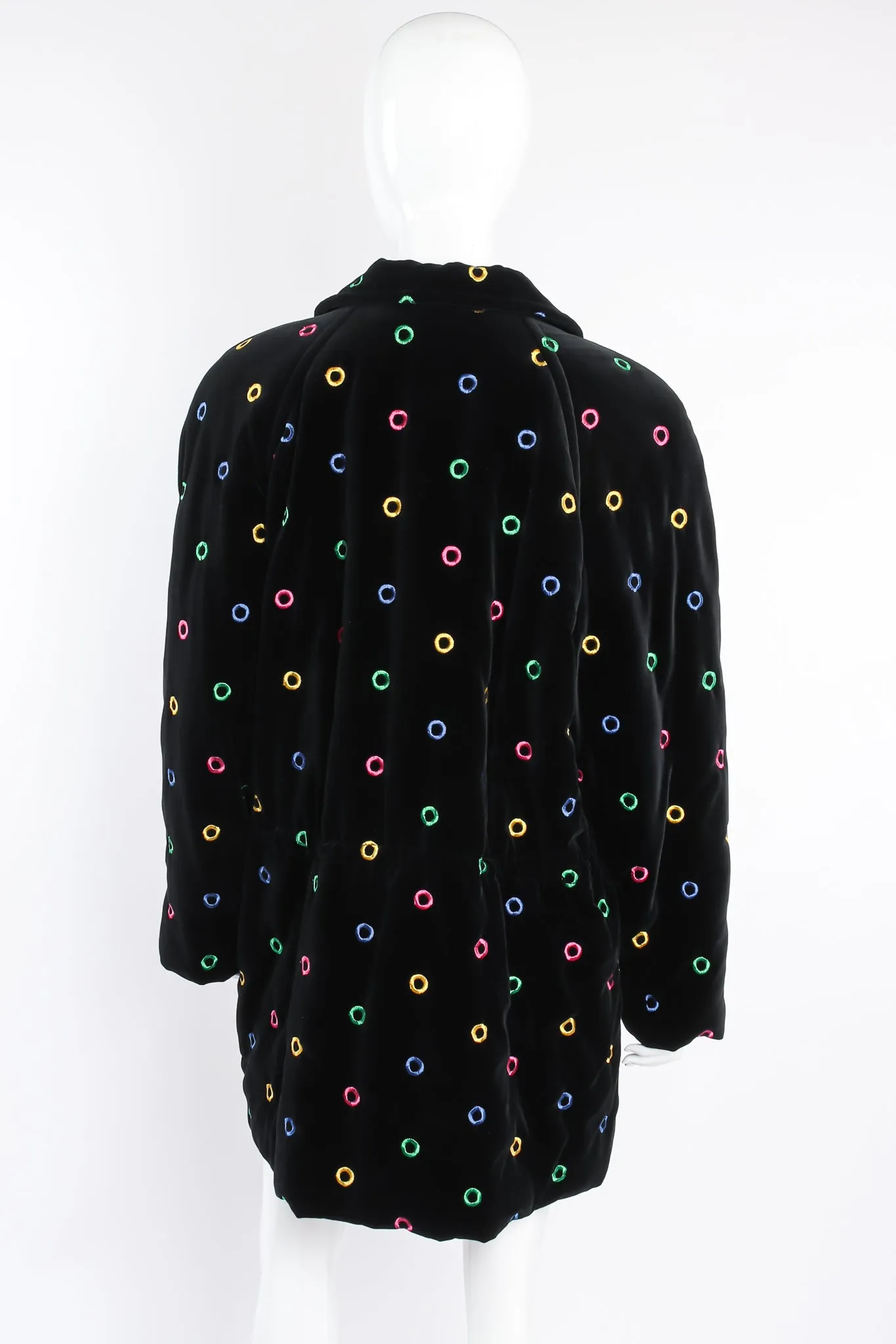 Quilted Velvet Rainbow Ring Parka