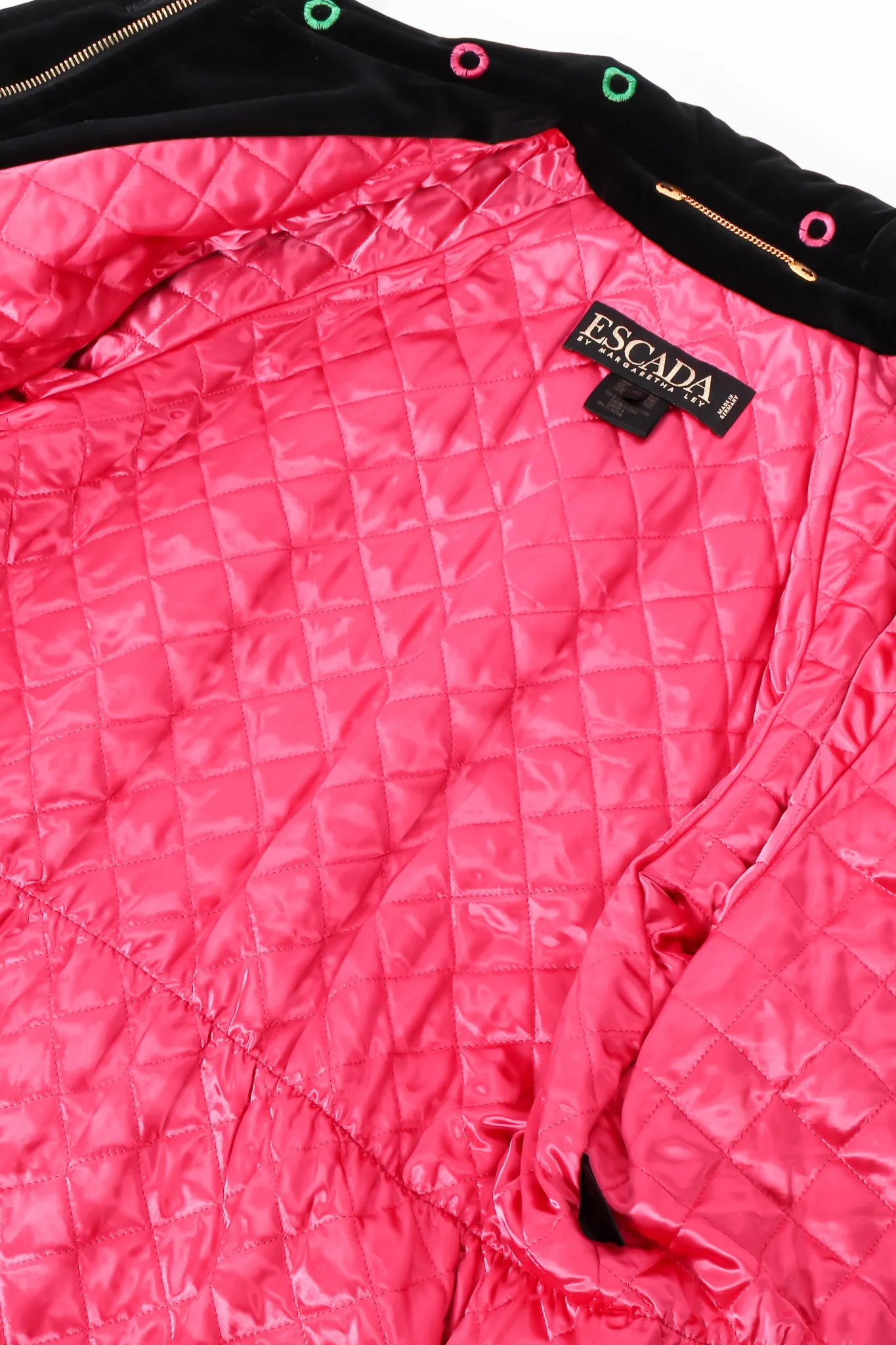 Quilted Velvet Rainbow Ring Parka