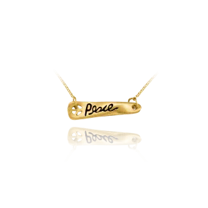 "Peace" Banner Pendant