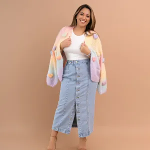 Rainbow Heart Cardigan