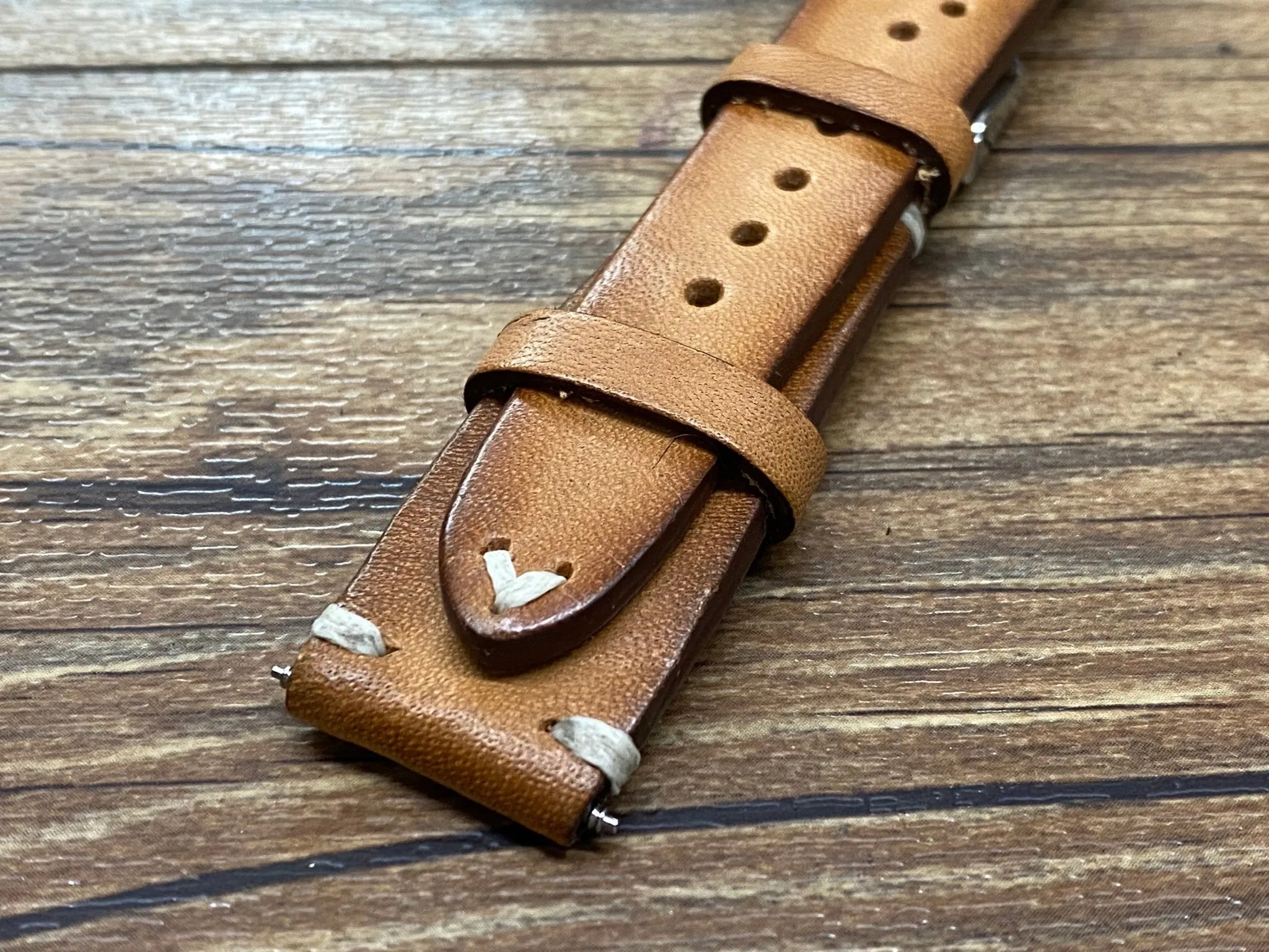 Rally Watch Straps, Leather Watch Straps, Rally Style, Vintage Brown Retro Racing Watch Band for 19mm 20mm Watch, Personalise Christmas Gift Ideas