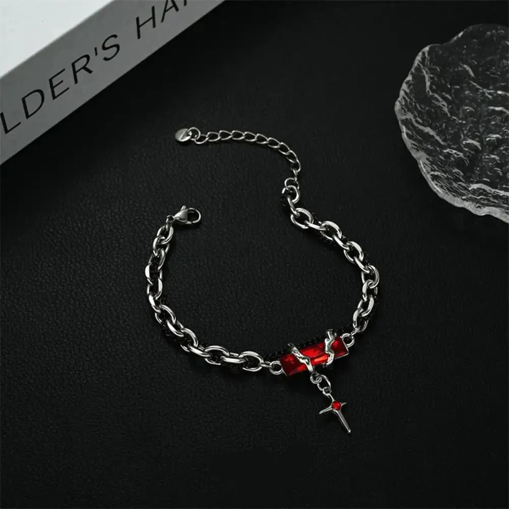 Retro Black Zircon Star Bracelet