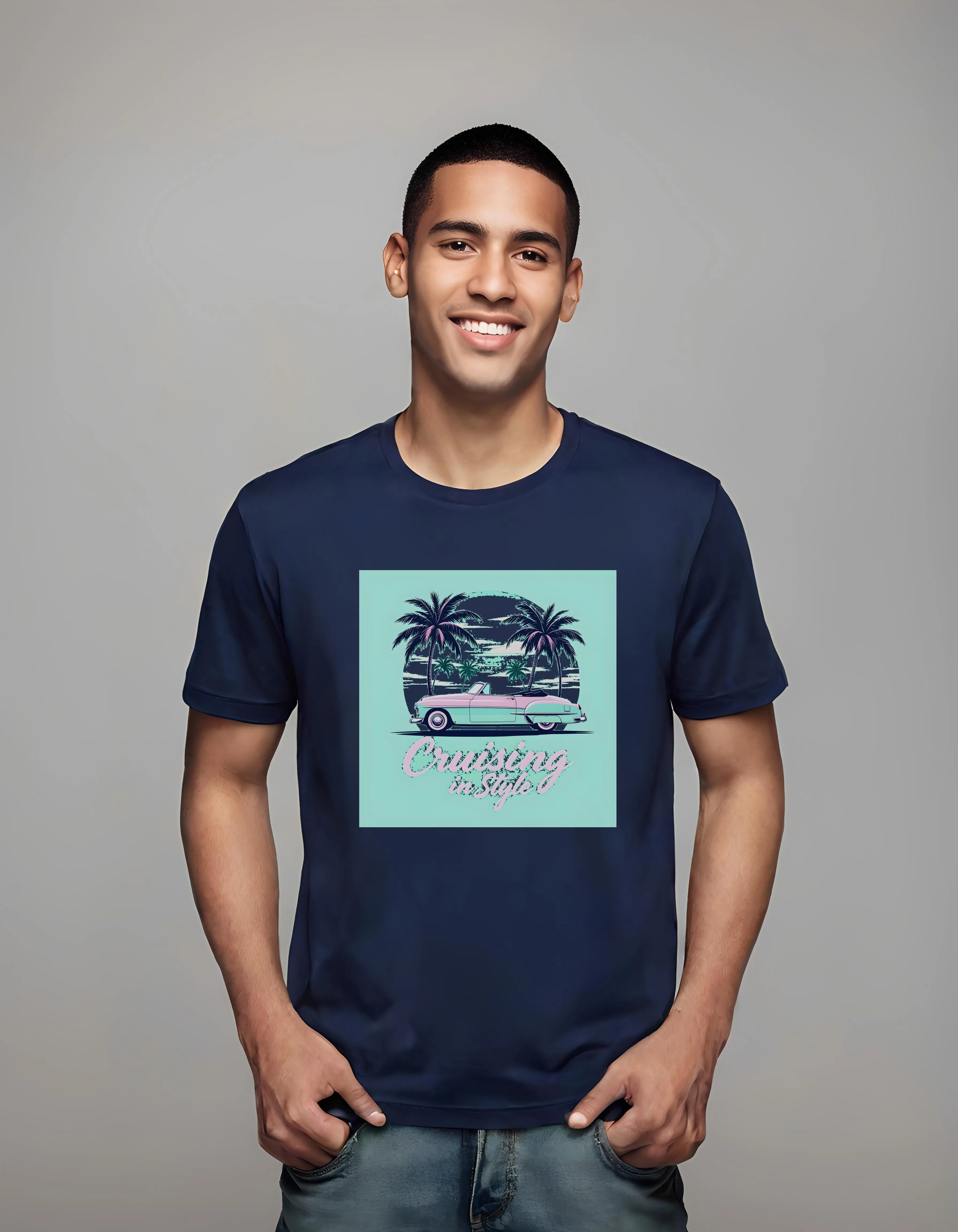 Retro Convertible Cruising in Style | Classic T-Shirt (Unisex)