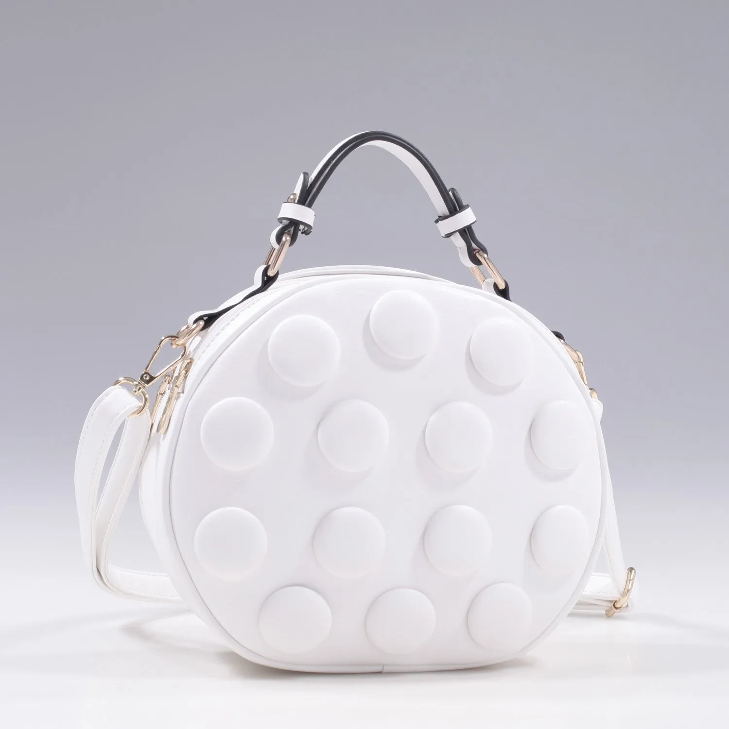 Retro Faux Leather Dual Compartments Crossbody Mod Satchel Handbag Purse