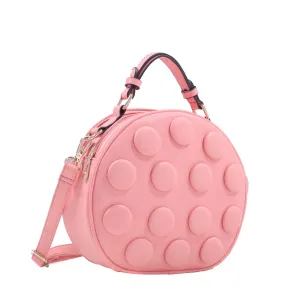 Retro Faux Leather Dual Compartments Crossbody Mod Satchel Handbag Purse