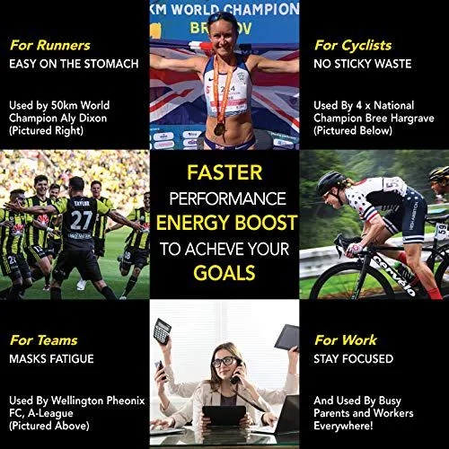 Revvies Energy Strips | Cola Lemon | 50 Strips | 40mg Caffeine Strip | 2 Strip = Coffee/Energy Drink | Less Than 2 Calories | Vegan | 10 x 5PK