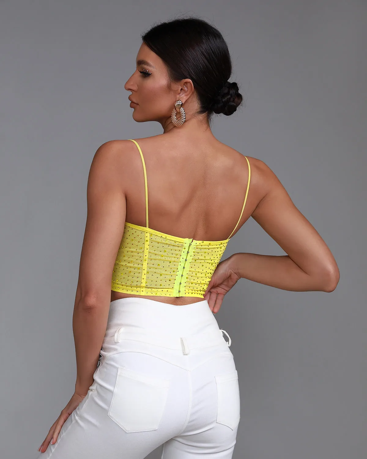 Rhinestone Strap Top