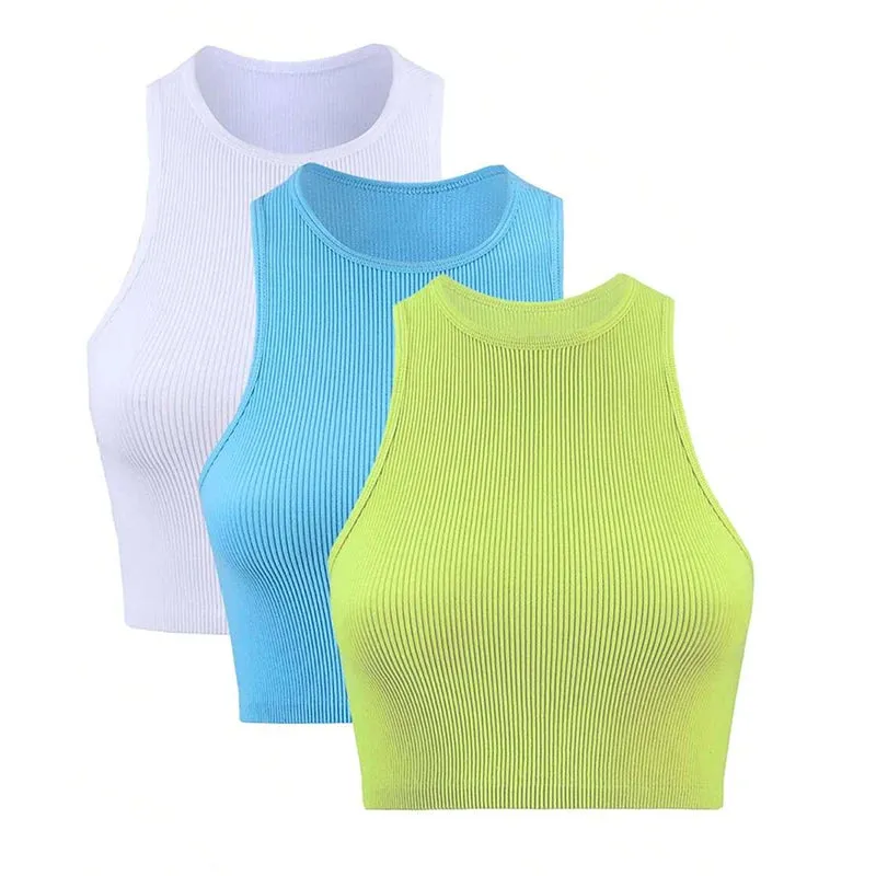 Ribbed Seamless Yoga Bra