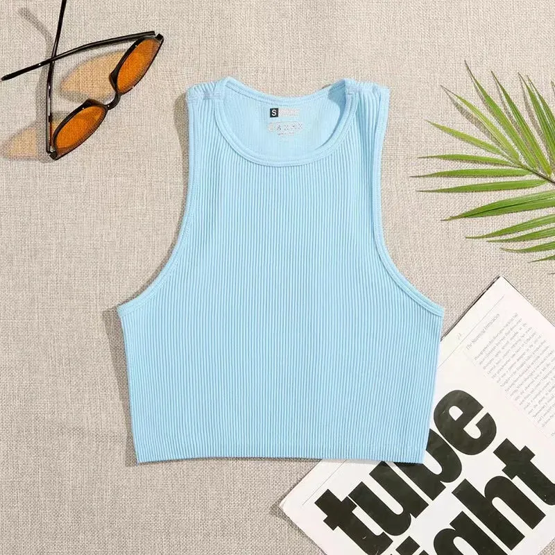 Ribbed Seamless Yoga Bra