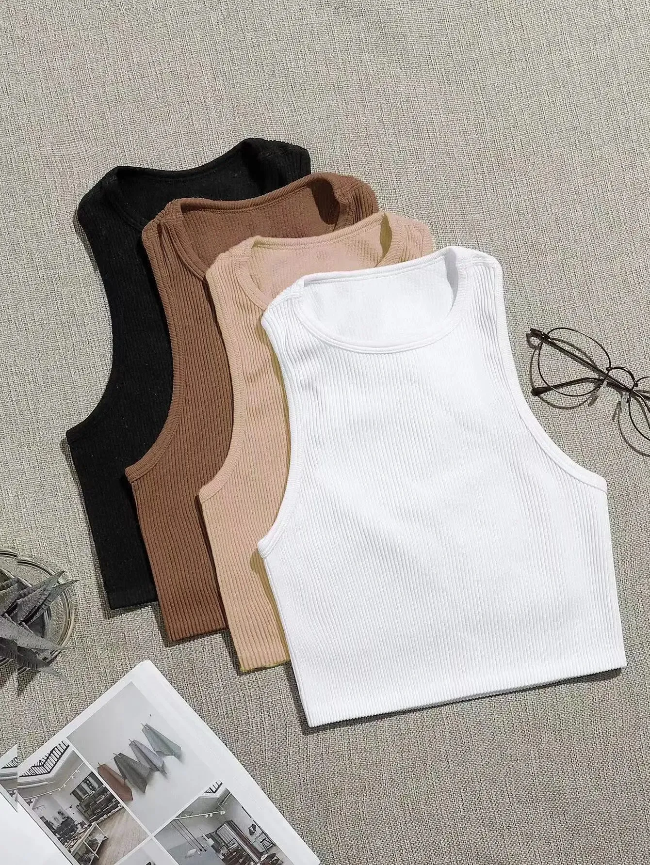 Ribbed Seamless Yoga Bra