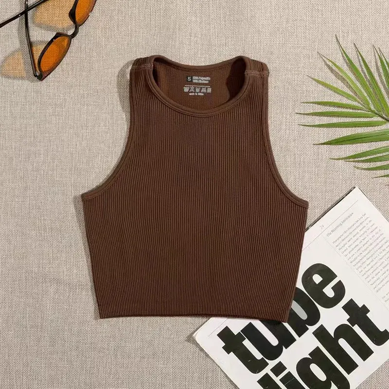 Ribbed Seamless Yoga Bra