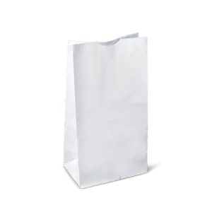 RiteEarth - 12 Lbs Plain White Paper Bag, Pack of 500, 2Bn/Case (1000/Case) - PB120W