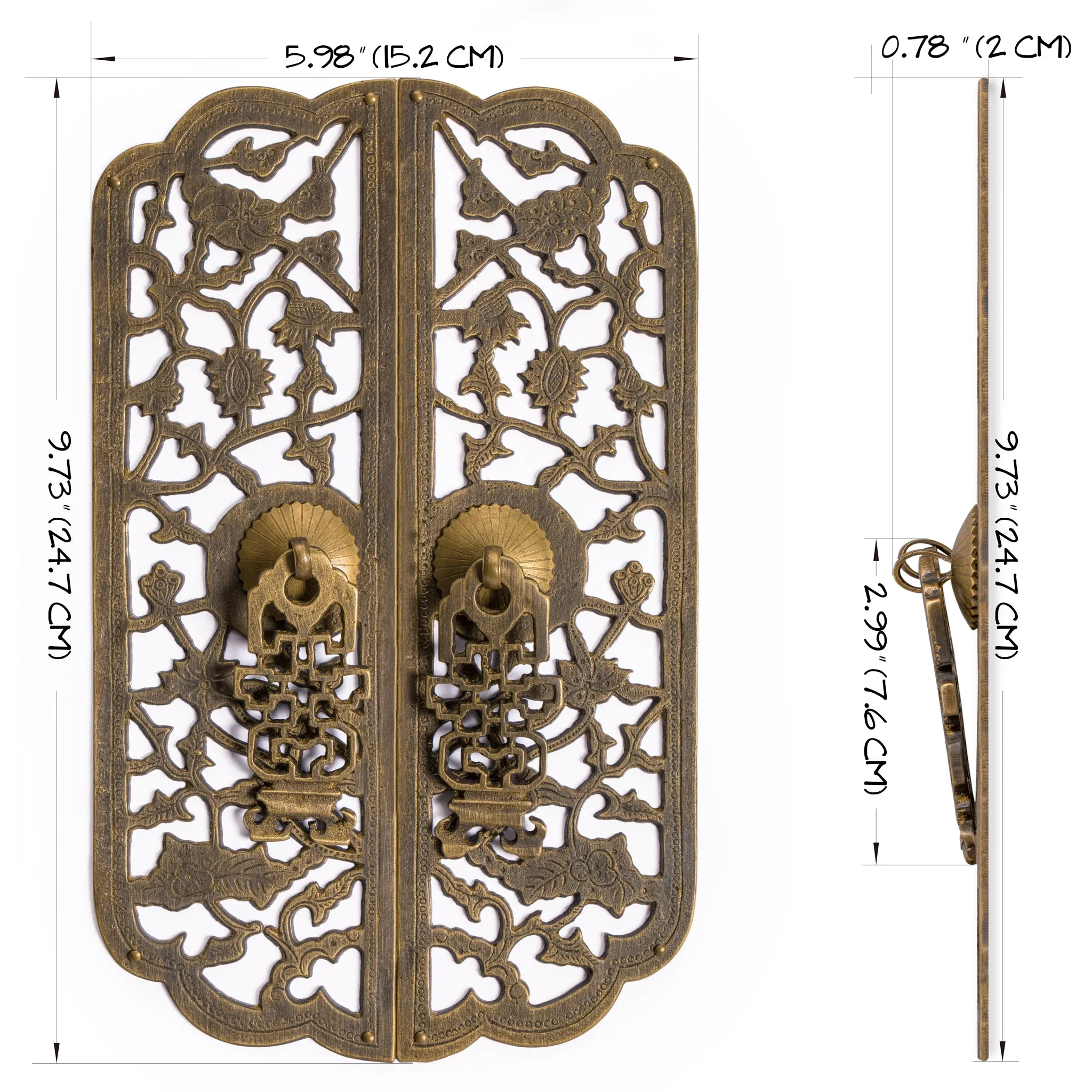 Rose Vine Cabinet Strips 9.7"x5.5"