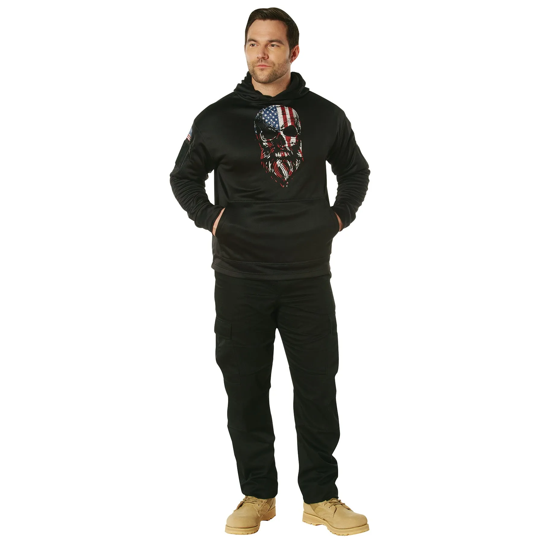 Rothco Concealed Carry Hoodie - Bearded Skull