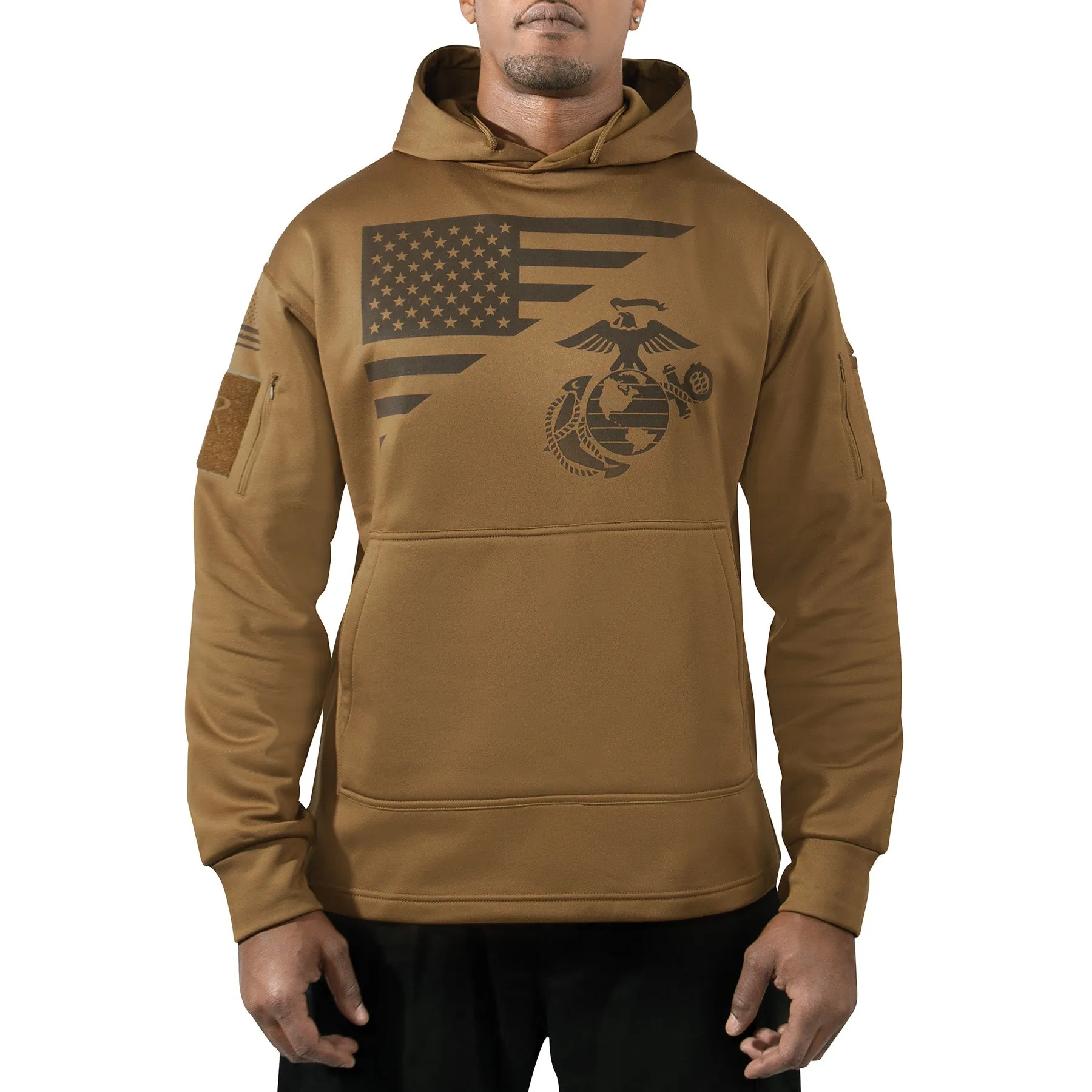 Rothco US Flag Marines USMC Eagle, Globe, & Anchor Concealed Carry Hoodie