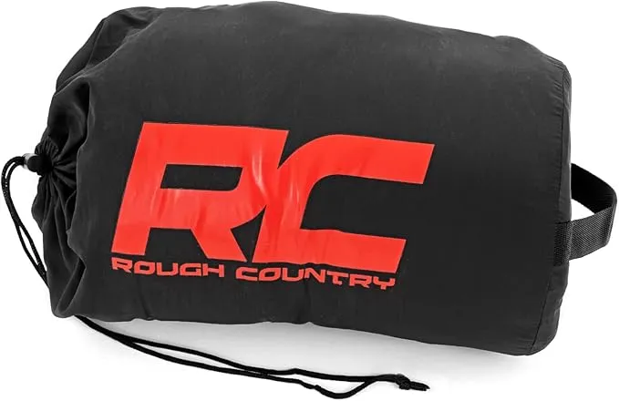 Rough Country Lightweight Waterproof Camping Blanket with Carrying Bag - 99041, X Large, Black