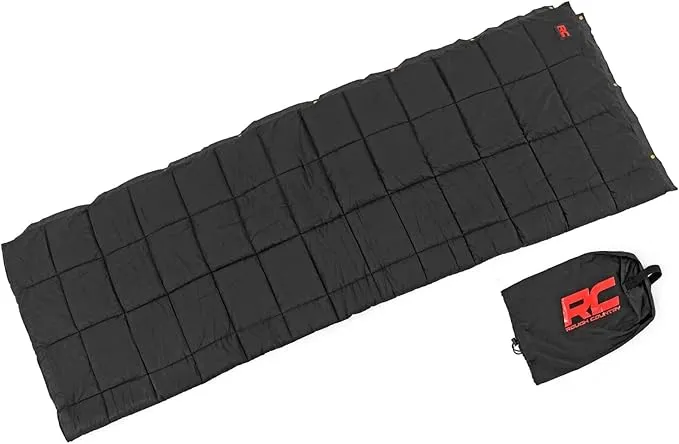Rough Country Lightweight Waterproof Camping Blanket with Carrying Bag - 99041, X Large, Black