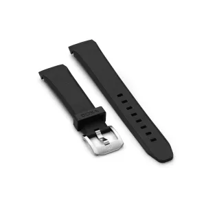 Rubber strap with buckle, Black