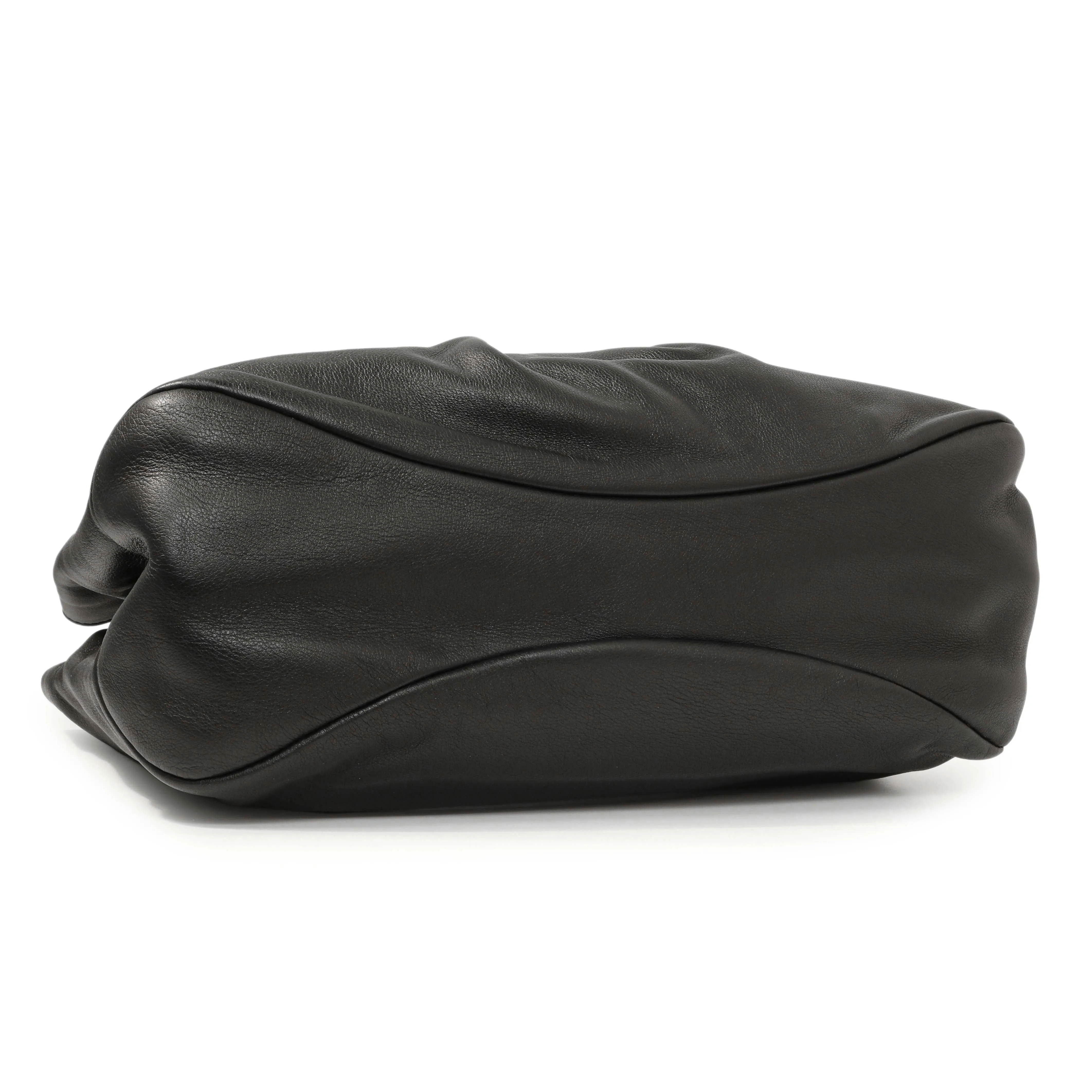 Salvatore Ferragamo Black Calfskin Vara Tote