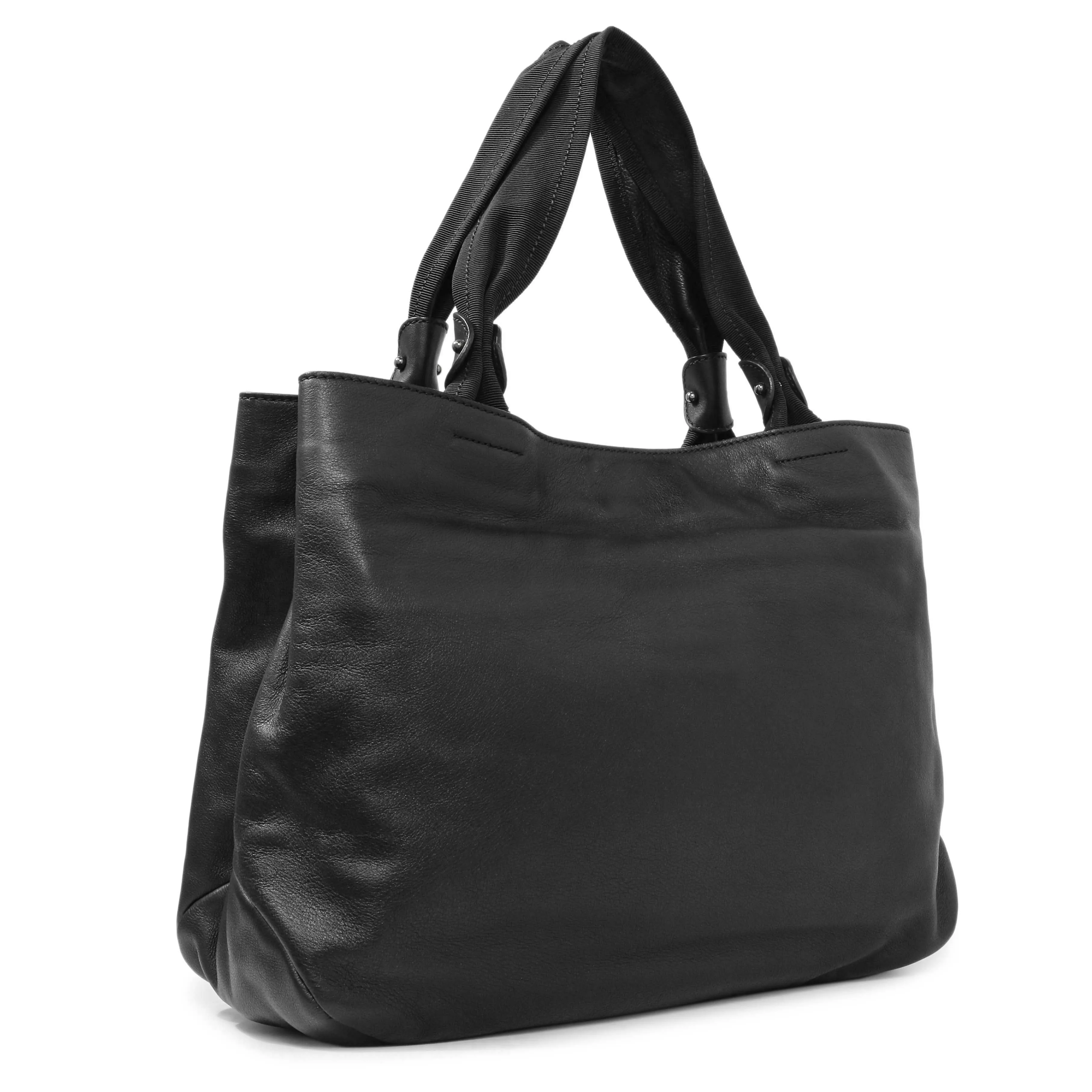 Salvatore Ferragamo Black Calfskin Vara Tote