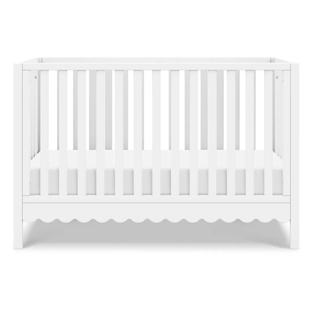 Sammy Scallop 4-in-1 Convertible Crib daVinci Color: White