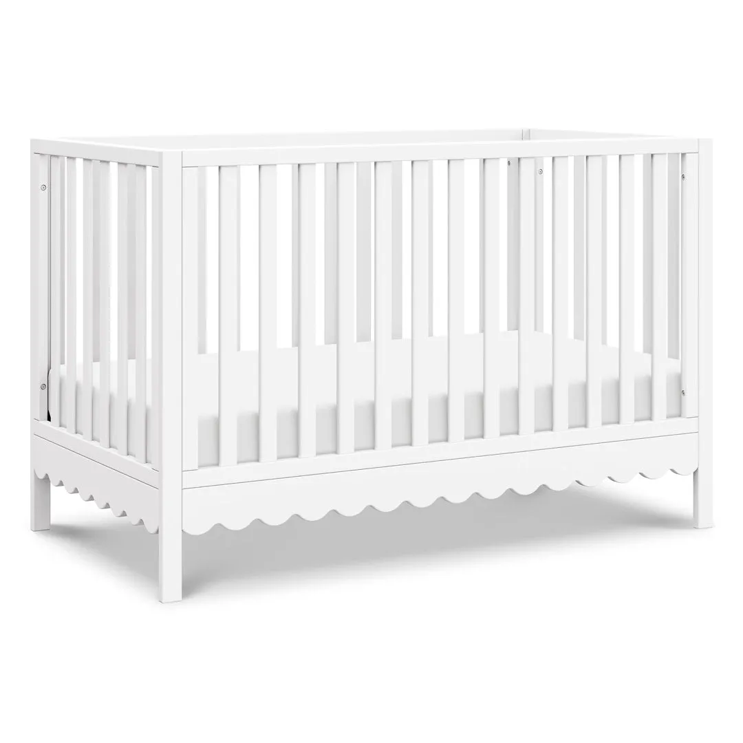 Sammy Scallop 4-in-1 Convertible Crib daVinci Color: White