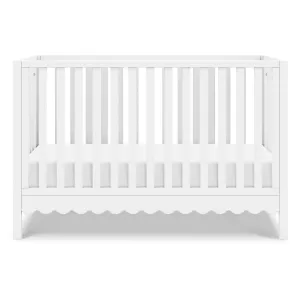 Sammy Scallop 4-in-1 Convertible Crib daVinci Color: White