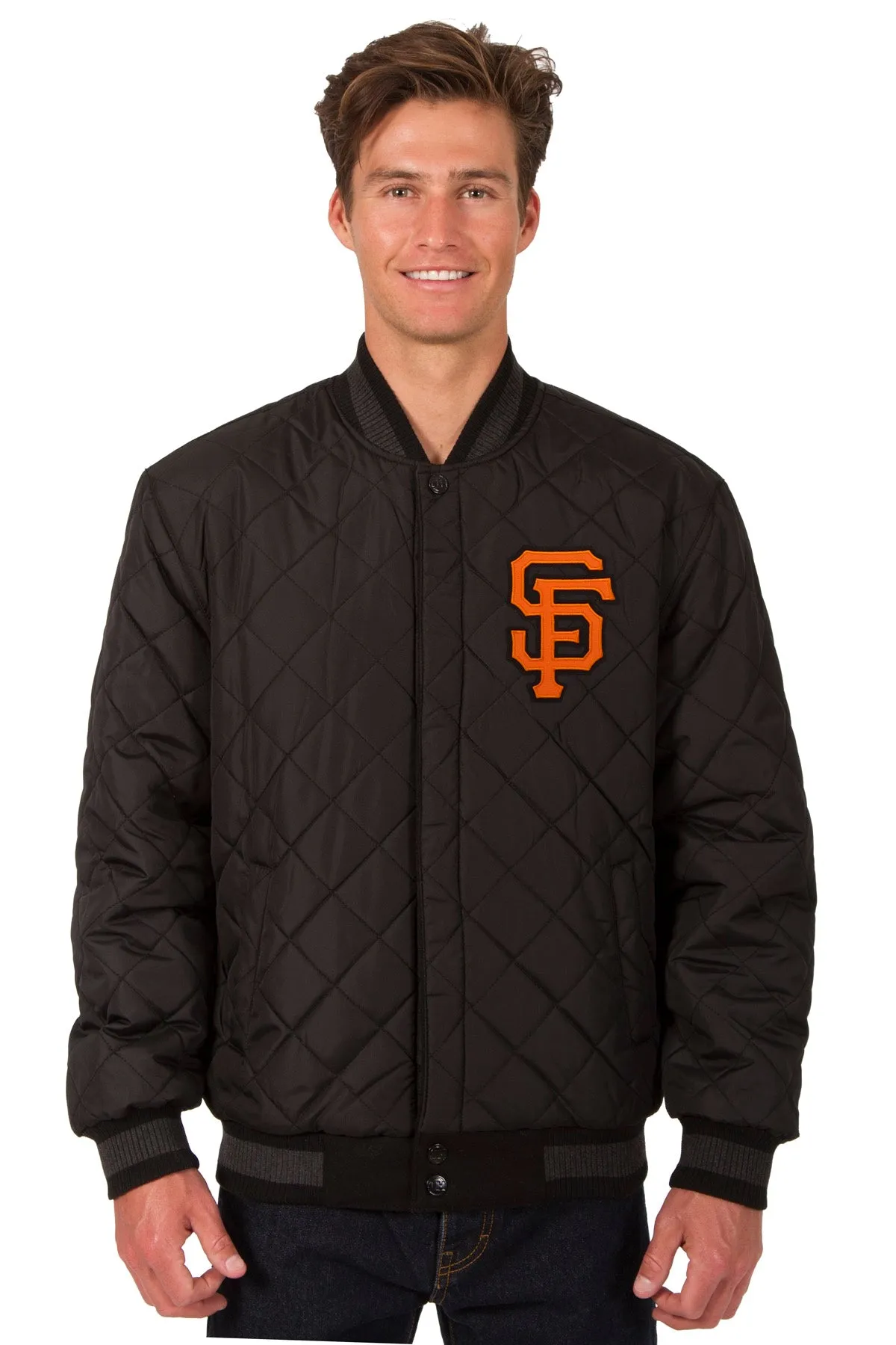San Francisco Giants Reversible Wool and Leather Jacket