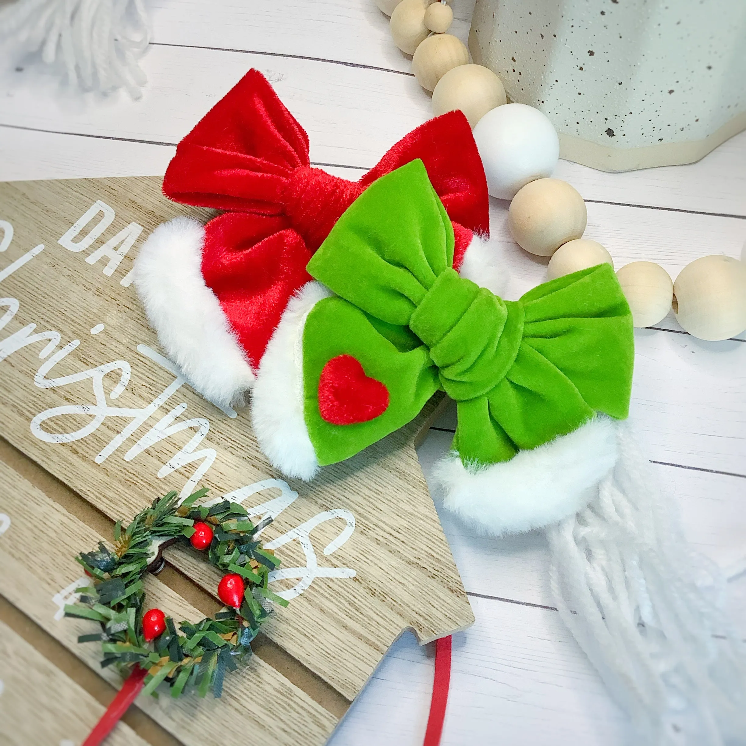 Santa Suit Pre-Tied Bow Strip