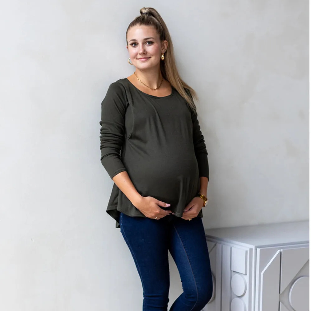 Sasha Nursing Long Sleeve - Crocodile