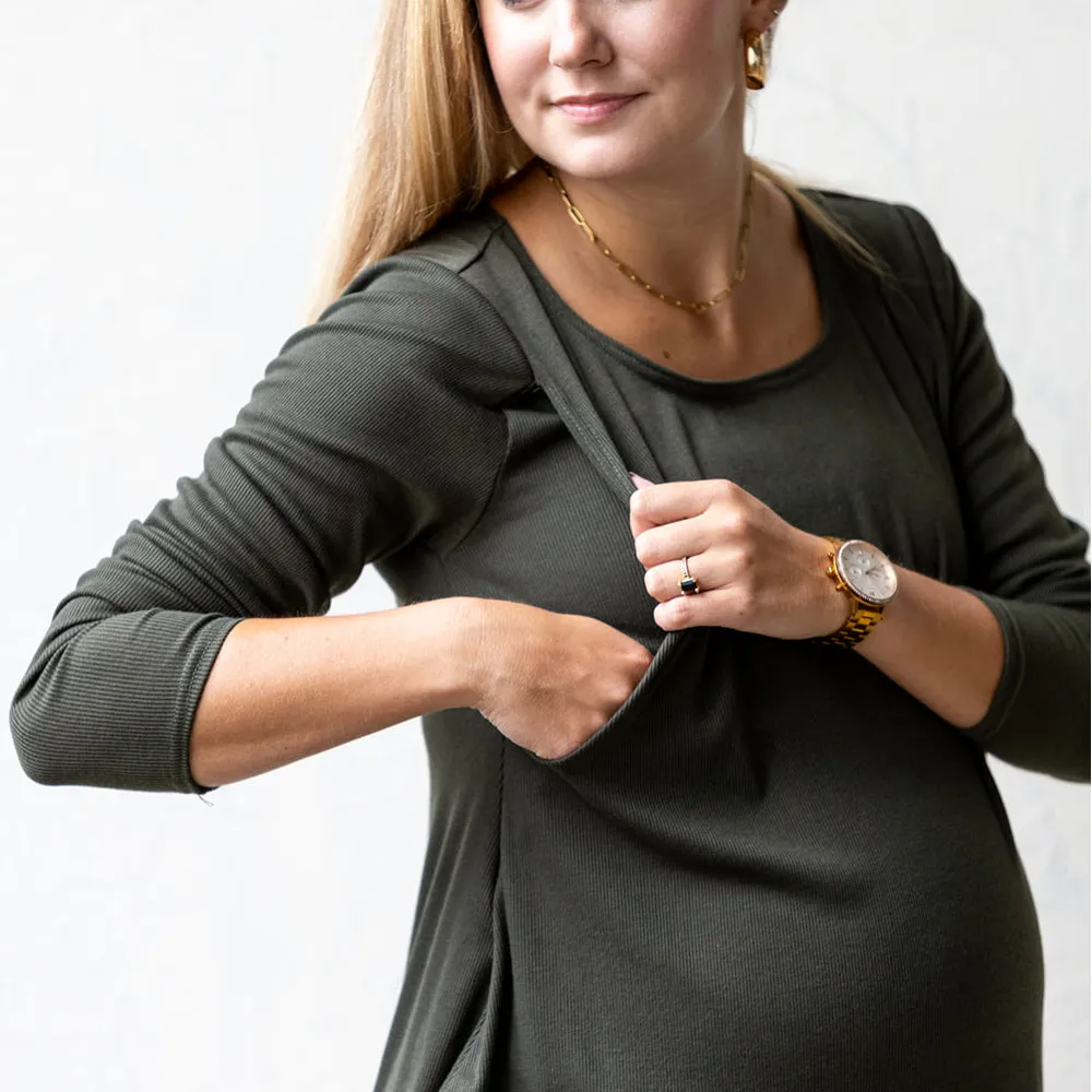 Sasha Nursing Long Sleeve - Crocodile