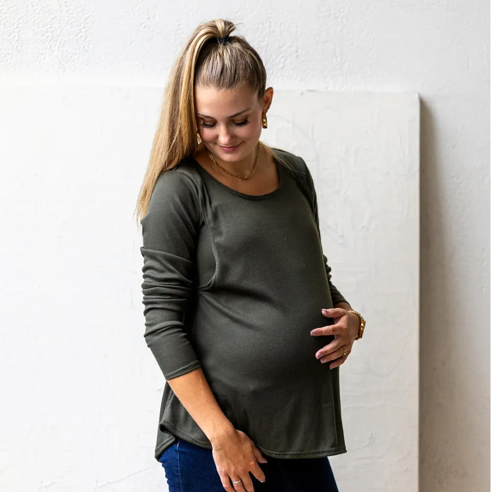 Sasha Nursing Long Sleeve - Crocodile