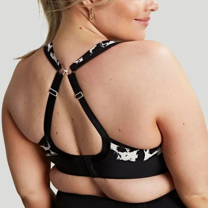 Sculptresse Sports Non Padded Bra Mono Print