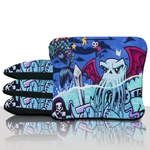 Sea Monster Cornhole Bags